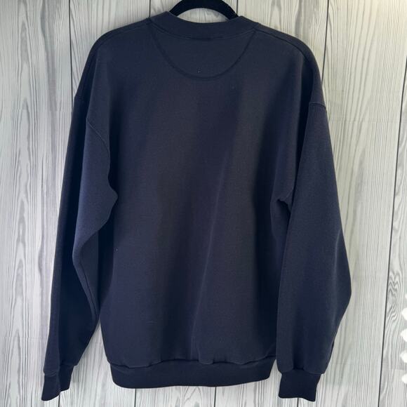 Vtg 90’s Marathon Duke Blue Crewneck Sweatshirt Cotton Exchange USA Large - Picture 3 of 7